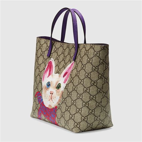 gucci tote with cat